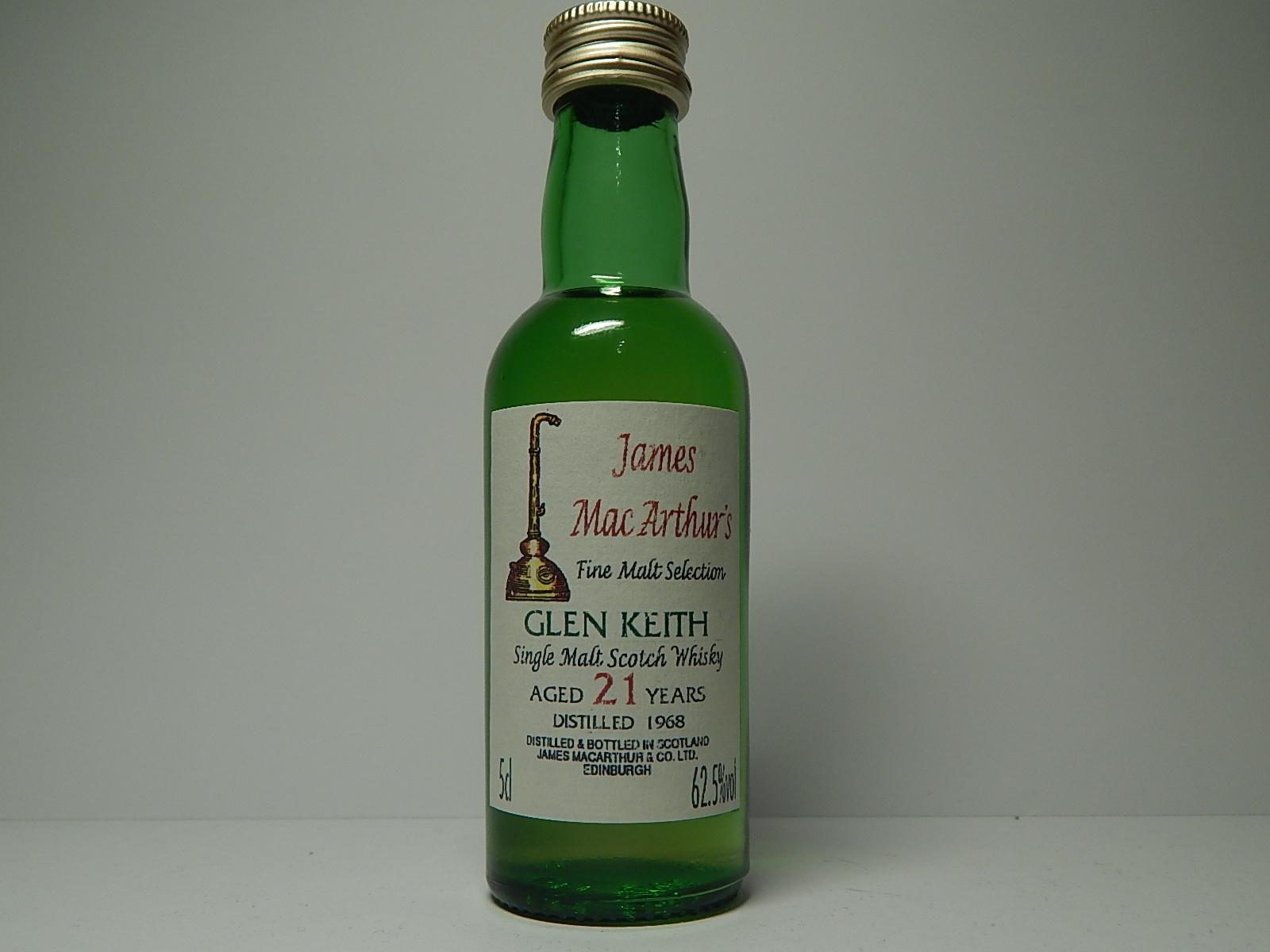 SMSW 21yo 1968 "James MacArthur´s" 5cl 62,5%vol